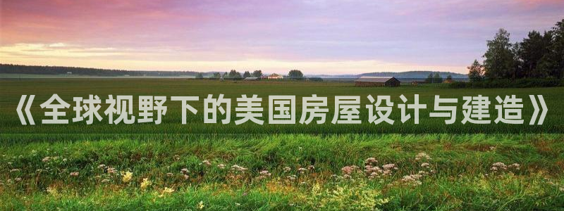 巨星国际提现多久到账：《全球视野下的美国房屋设计与建造》
